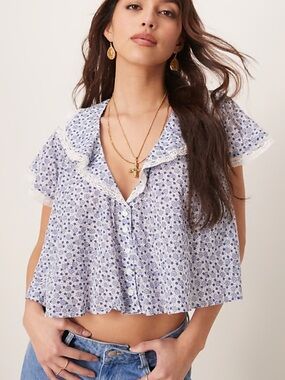 Free People Truly Yours Blouse